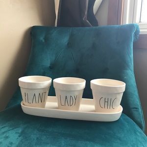 Rae Dunn Plant Lady Chic Pots